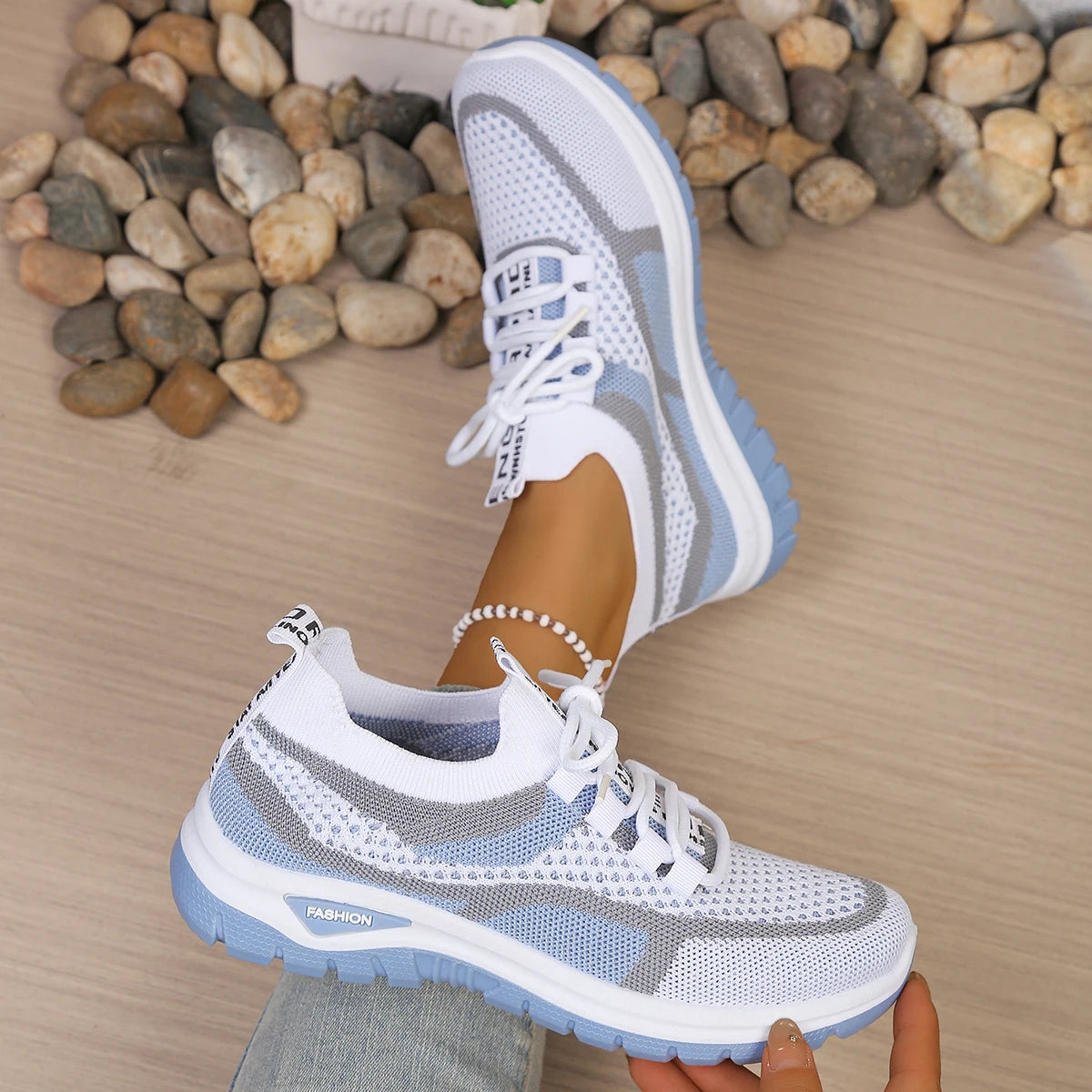 The West Wickham Two-Tone Patchwork Trainers