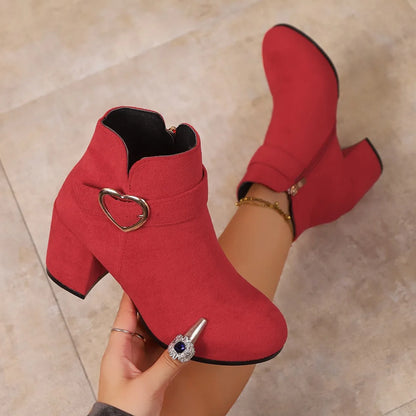 The Hainault Round-Toe Ankle Boots