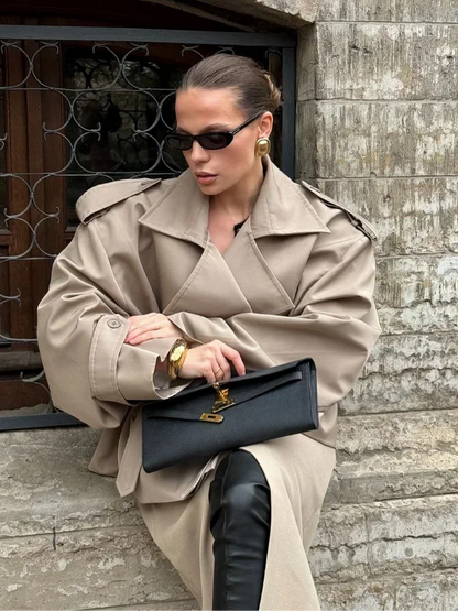 The Honor Oak Lace-Up Trench Coat