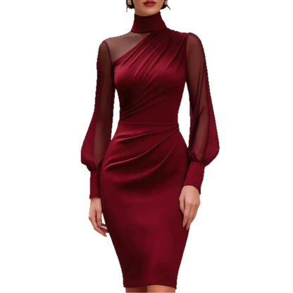 The Hampton Mesh-Sleeve Bodycon Dress