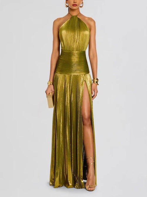 The South Woodford Halter Sash Gown