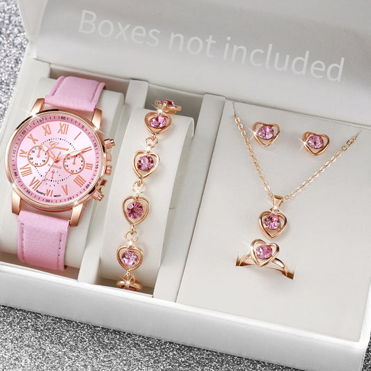 The Wanstead Rhinestone Watch & Jewellery Set