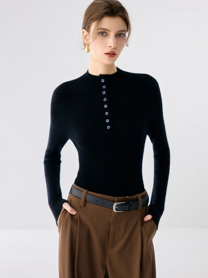 The Twickenham Cashmere Mock-Neck Jumper