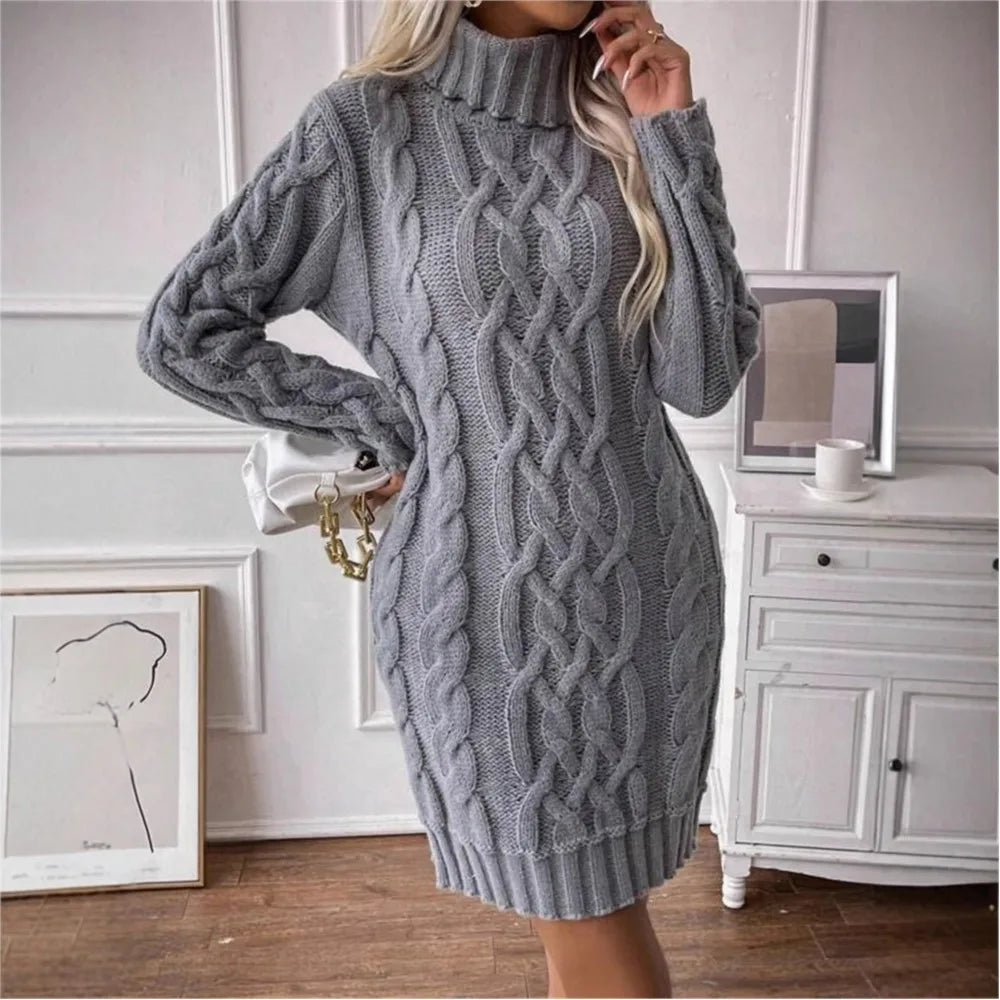The Gidea Park High-Neck Knit Dress