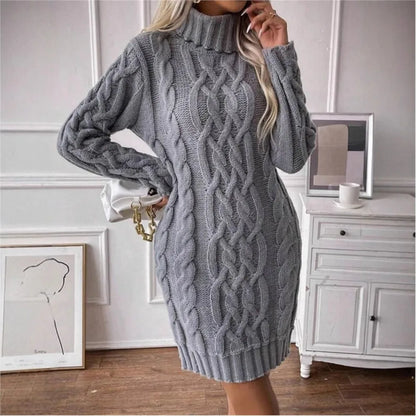 The Gidea Park High-Neck Knit Dress