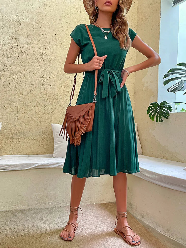 The Holland Park Pleated Tunic Dress