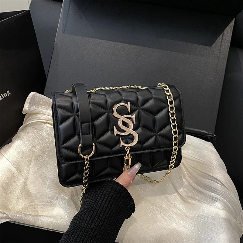 The Eastcote Quilted Argyle Cross-Body Bag