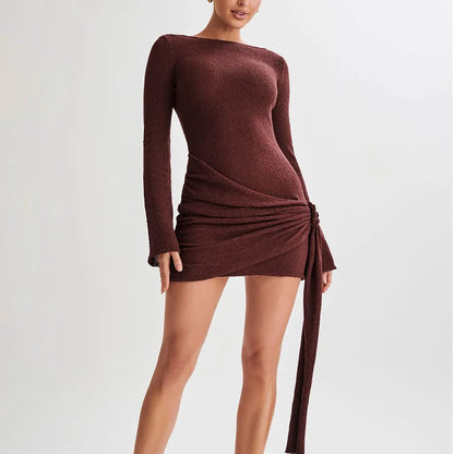 The West Norwood Backless Knit Mini Dress