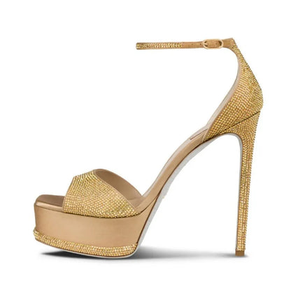 The Mitcham Rhinestone Stiletto Sandals