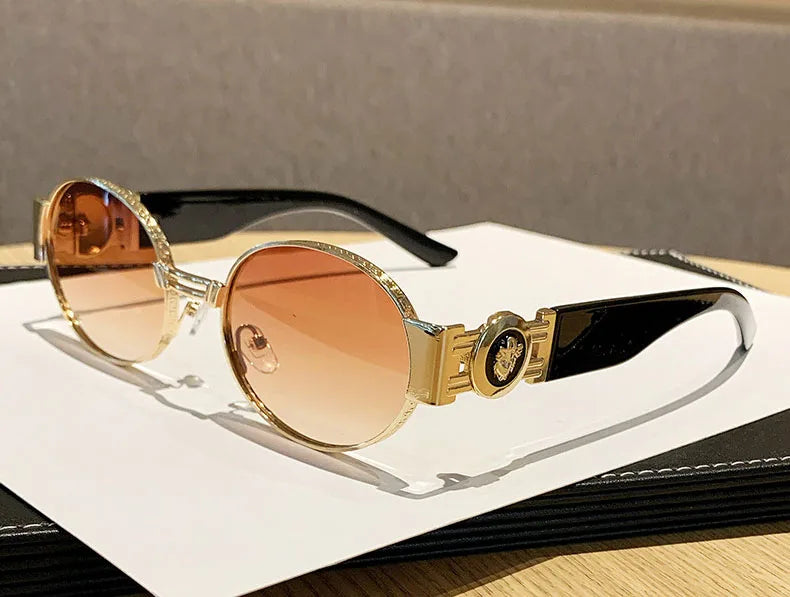 The Ickenham Vintage Oval Sunglasses