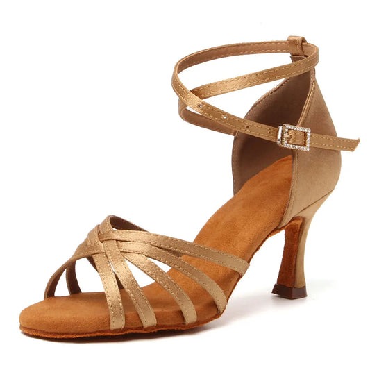 The Oakwood Suede Tango Heels