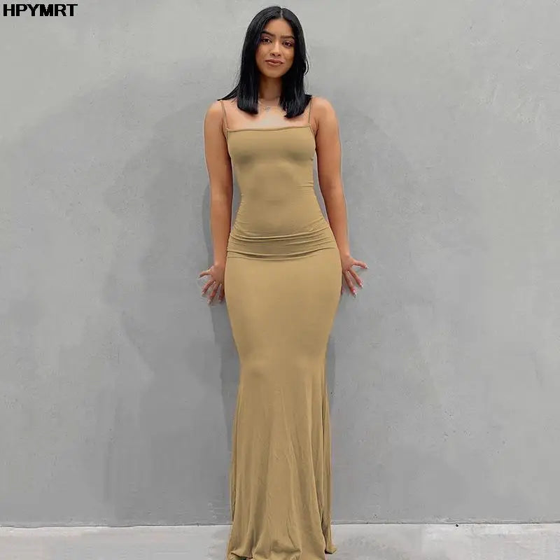 The Greenwich Satin Slip Maxi Dress