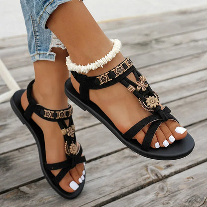 The Southfields Beaded Bohemian Sandals