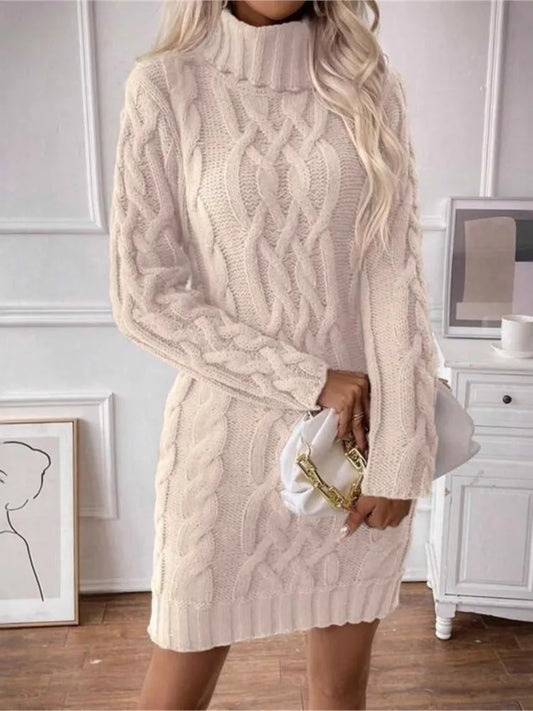 The Gidea Park High-Neck Knit Dress