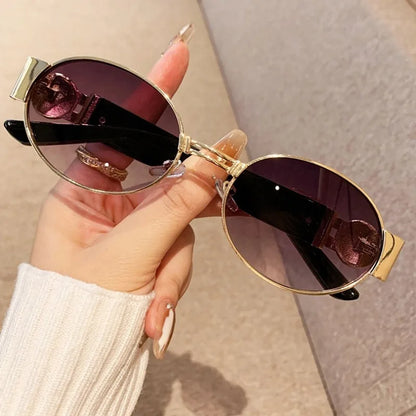The Ickenham Vintage Oval Sunglasses