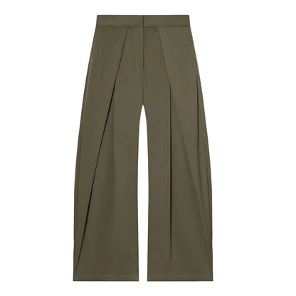The Clapton Pleated Wide-Leg Trousers