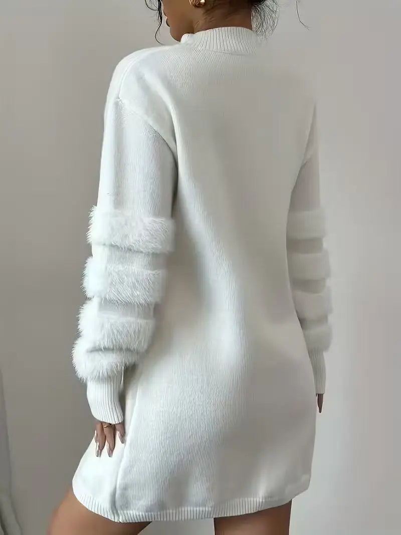 The Bounds Green Patchwork Knit Dress
