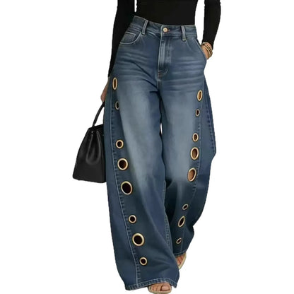 The Kingsbury Wide-Leg Denim Jeans