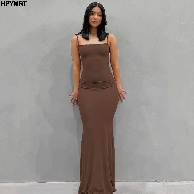 The Greenwich Satin Slip Maxi Dress
