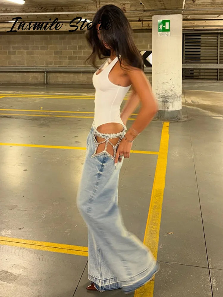 The Canonbury Diamond-Star Wide-Leg Jeans