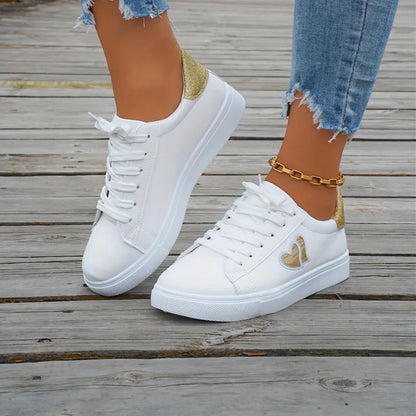 The Poplar Ethnic Print Canvas Trainers