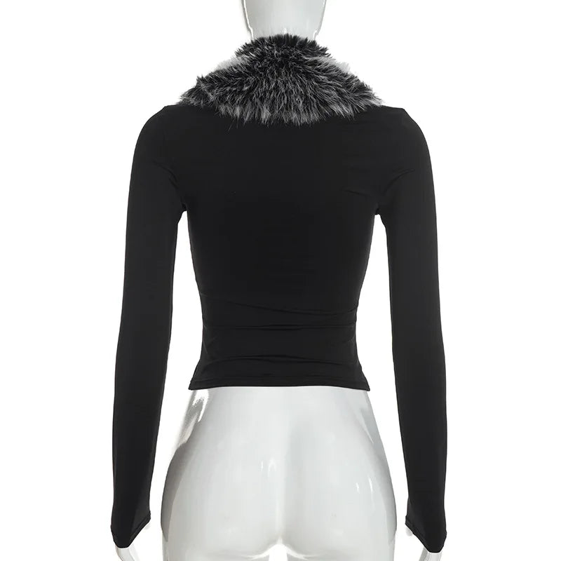 The Brockley V-Neck Patchwork Top