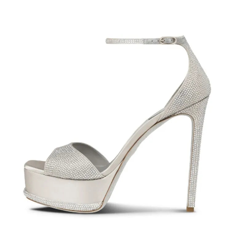 The Mitcham Rhinestone Stiletto Sandals