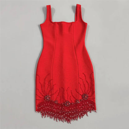 The Belgrave Beaded Bandage Dress