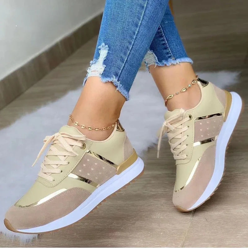 The Beckton Patchwork Platform Trainers