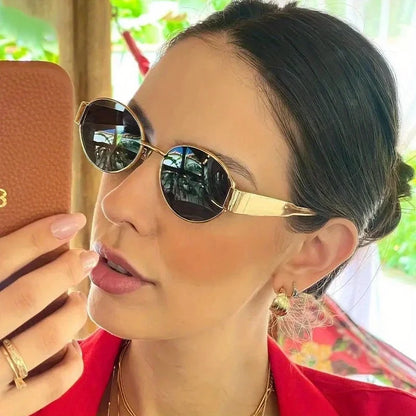 The Sudbury Oval Metal Sunglasses