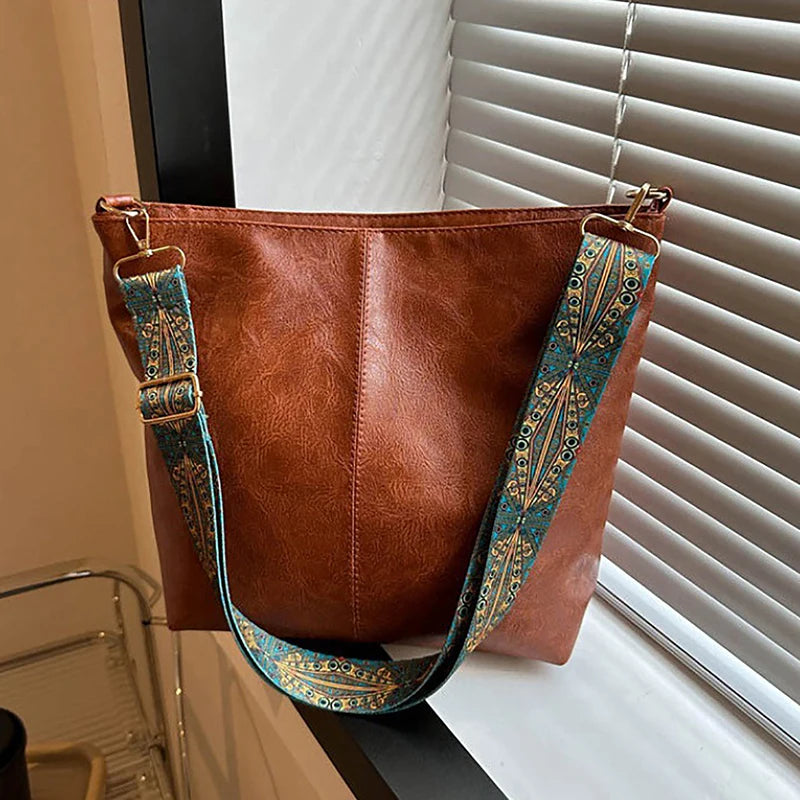 The Brixton Wide-Strap Shoulder Bag