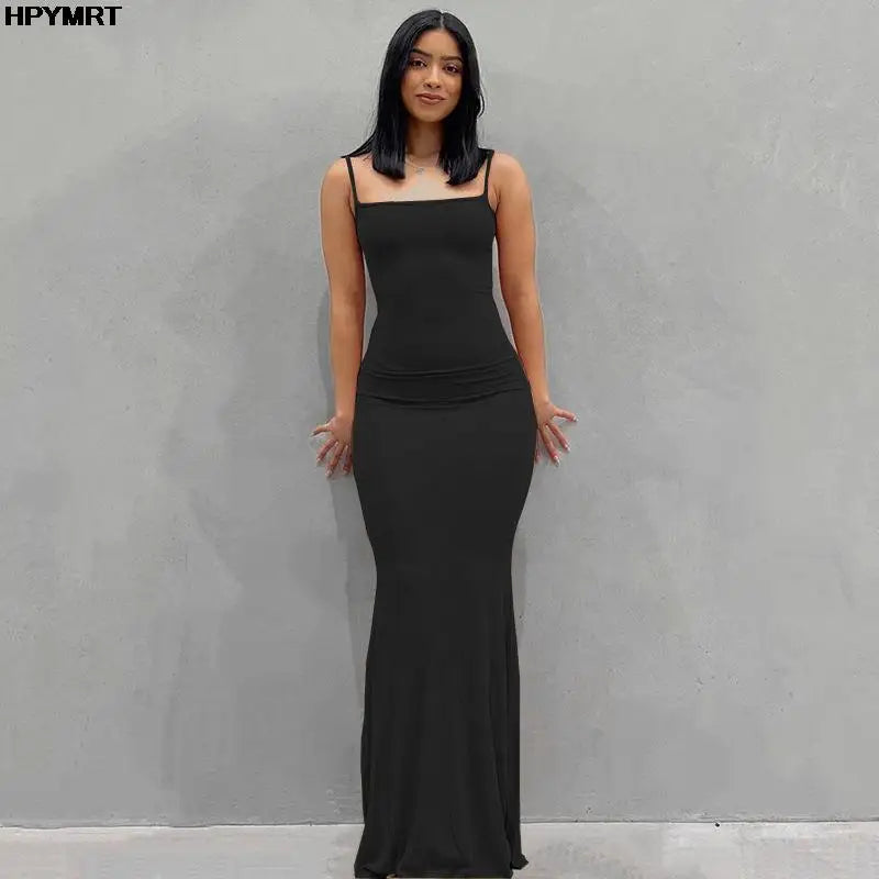 The Greenwich Satin Slip Maxi Dress