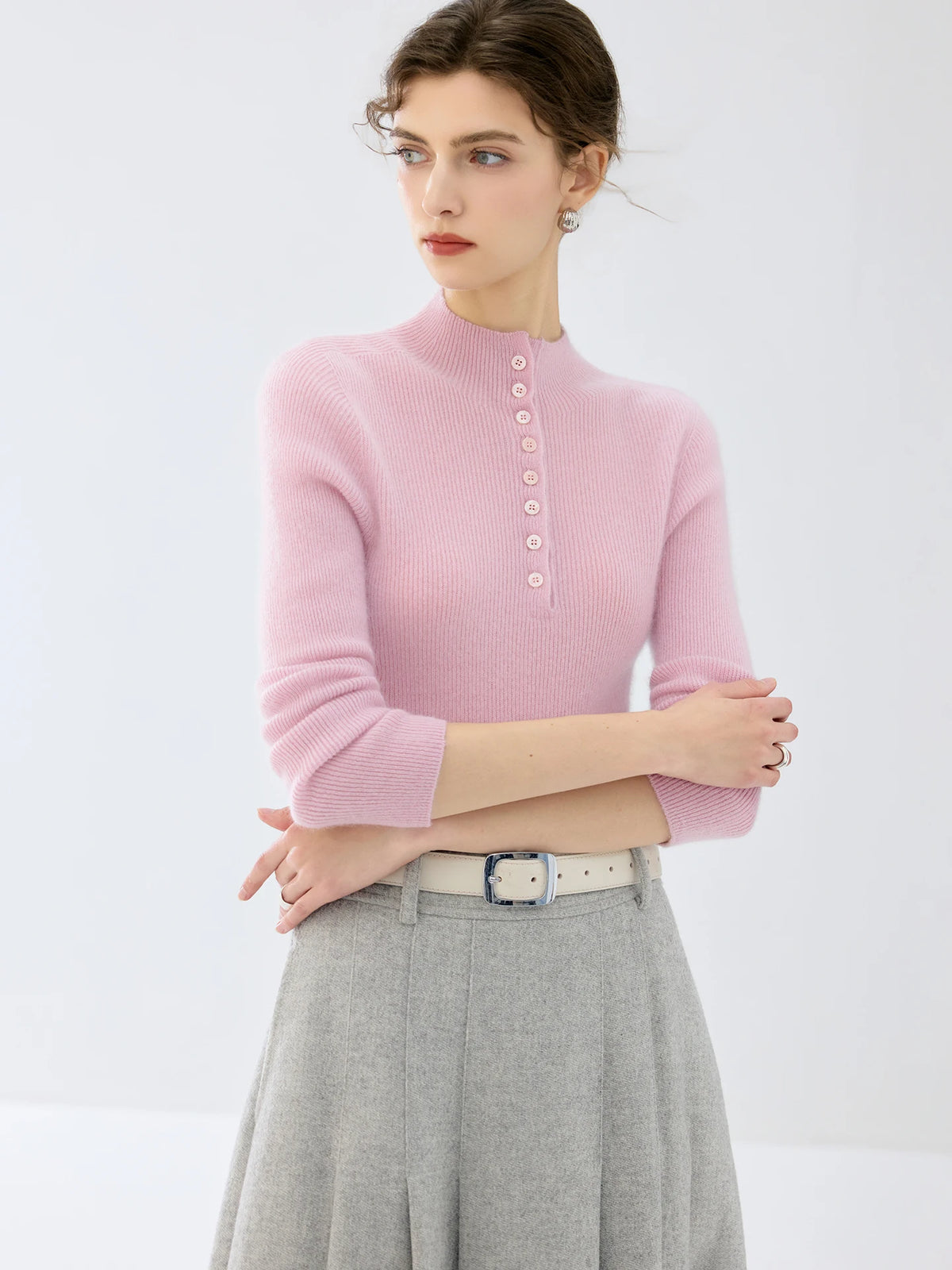 The Twickenham Cashmere Mock-Neck Jumper