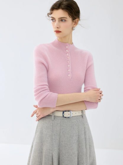 The Twickenham Cashmere Mock-Neck Jumper