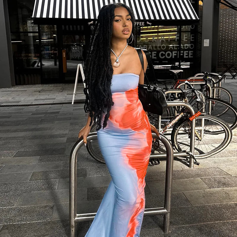 The Barnsbury Bandeau Stretch Maxi Dress