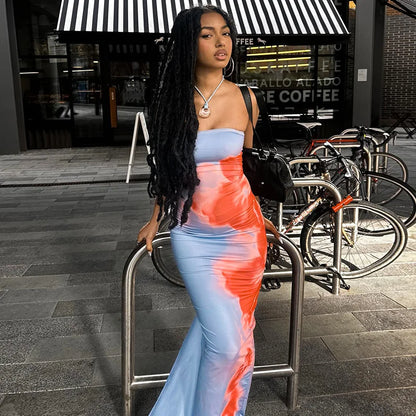 The Barnsbury Bandeau Stretch Maxi Dress
