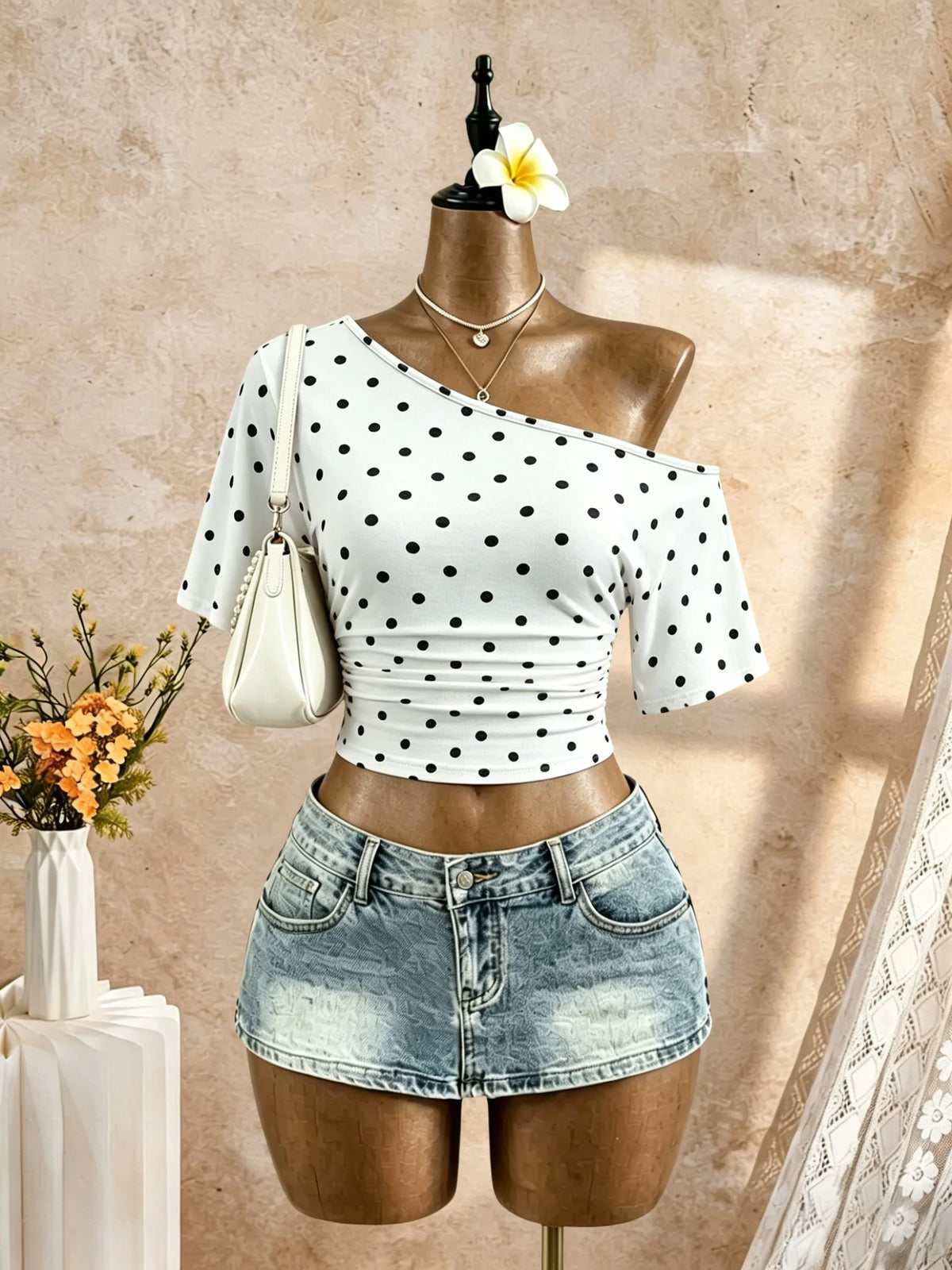 The Hounslow One-Shoulder Ruched Top