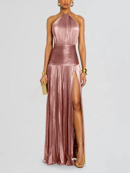 The South Woodford Halter Sash Gown