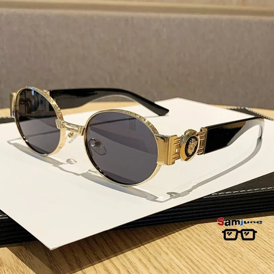 The Ickenham Vintage Oval Sunglasses