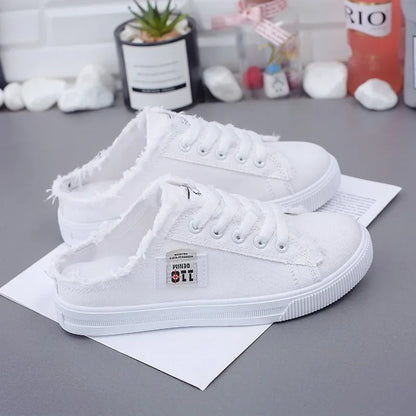 The Purley Canvas Denim Trainers