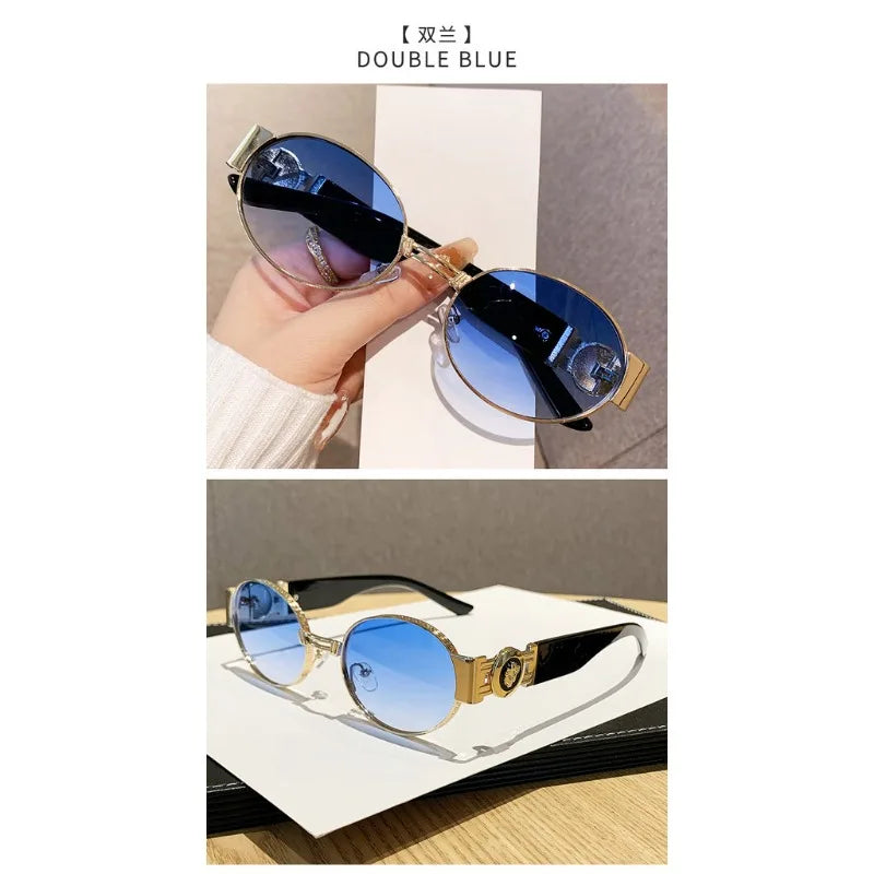 The Ickenham Vintage Oval Sunglasses